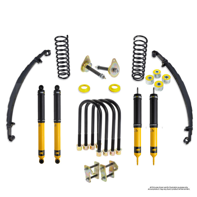 ARB | NITRO PLUS KIT | LC78 2007+ | FRONT COIL & REAR LEAF MEDUIM & STEERING STABLIZER